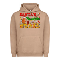 Pigment Burro Santa's Favorite Nurse Urban Hoodie - FaDigitalArtStudio