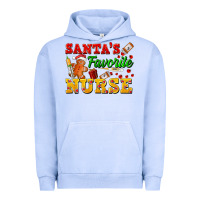 Pigment Grape Ice Santa's Favorite Nurse Urban Hoodie - FaDigitalArtStudio