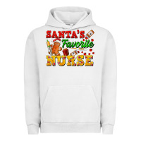 Pigment Lunar Rock Santa's Favorite Nurse Urban Hoodie - FaDigitalArtStudio