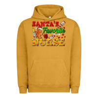 Pigment Peanut Butter Santa's Favorite Nurse Urban Hoodie - FaDigitalArtStudio
