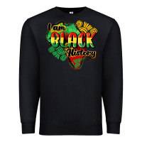 Black i am black history Premium Sweatshirt - CowGirlArtShop