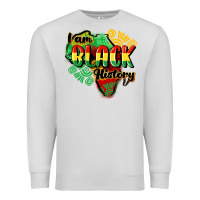 Dove Grey i am black history Premium Sweatshirt - CowGirlArtShop