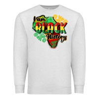 Oatmeal Heather i am black history Premium Sweatshirt - CowGirlArtShop