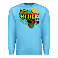 Ocean Blue i am black history Premium Sweatshirt - CowGirlArtShop