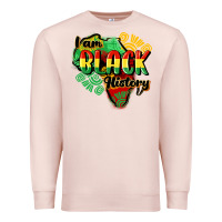 Pale Pink i am black history Premium Sweatshirt - CowGirlArtShop