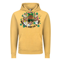Vintage Mustard st. patrick's day highland cow Vintage Hoodie - MaliasSmallBusiness