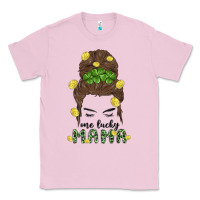 Bubblegum Pink one lucky mama Classic Tee - MaliasSmallBusiness