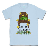 Dusty Blue one lucky mama Classic Tee - MaliasSmallBusiness