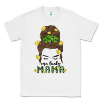 White one lucky mama Classic Tee - MaliasSmallBusiness