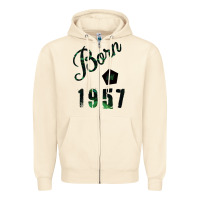 Sandshell Born In 1957 Zipper Hoodie - Bettercallsaul