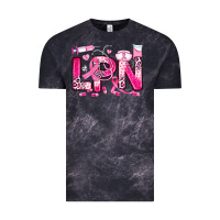 Cloud Black breast cancer lpn licensed practical nurse Vintage Tee - JahusDesignShop