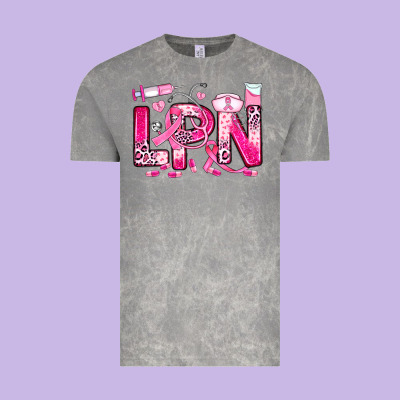 Breast Cancer Lpn Licensed Practical Nurse Vintage Tee Designed By Jahusdesignshop