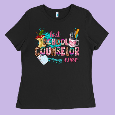 Best School Counselor Ever Ladies Tee Designed By Adodesignshop