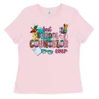 Bubblegum Pink best school counselor ever Ladies Tee - AdoDesignShop