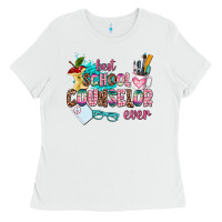 White best school counselor ever Ladies Tee - AdoDesignShop