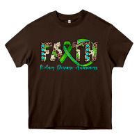 Chocolate Brown faith kidney disease awareness Heavy Core Tee - JahusDesignShop