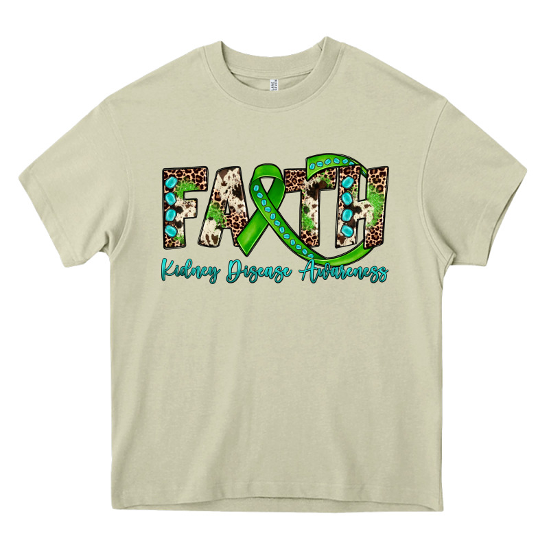 Faith Kidney Disease Awareness Heavy Core Tee by JahusDesignShop | Teevron