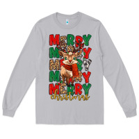 Moon Dust merry christmas reindeer Long Sleeve Tee - MaliasSmallBusiness