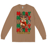 Toasted Coconut merry christmas reindeer Long Sleeve Tee - MaliasSmallBusiness