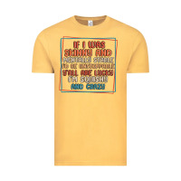 Vintage Mustard if i was skinny and mentally stable i'd be unstopp Vintage Tee - MaliasSmallBusiness