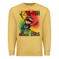 Antique Gold free ish since 1865 juneteenth Premium Sweatshirt - CowGirlArtShop