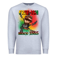 Heather Grey free ish since 1865 juneteenth Premium Sweatshirt - CowGirlArtShop