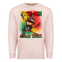 Pale Pink free ish since 1865 juneteenth Premium Sweatshirt - CowGirlArtShop