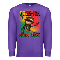 Purple free ish since 1865 juneteenth Premium Sweatshirt - CowGirlArtShop