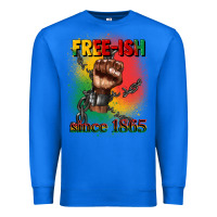 True Royal free ish since 1865 juneteenth Premium Sweatshirt - CowGirlArtShop