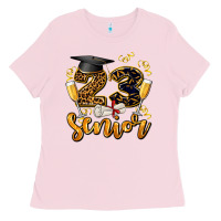 Bubblegum Pink 23 senıor wıth champagne Ladies Tee - AdoDesignShop