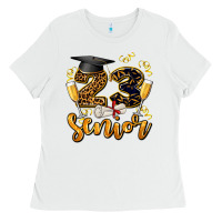 White 23 senıor wıth champagne Ladies Tee - AdoDesignShop