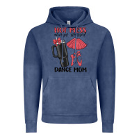Vintage Denim hot mess always stressed dance mom Vintage Hoodie - MaliasSmallBusiness