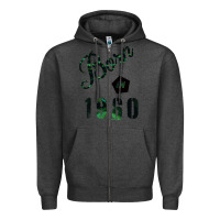 Charcoal Heather Born In 1960 Zipper Hoodie - Bettercallsaul