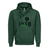 Sports Green Born In 1960 Zipper Hoodie - Bettercallsaul