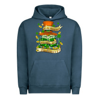 Pigment Midnight Navy buy me green beer and tell me ı am pretty Urban Hoodie - FaDigitalArtStudio