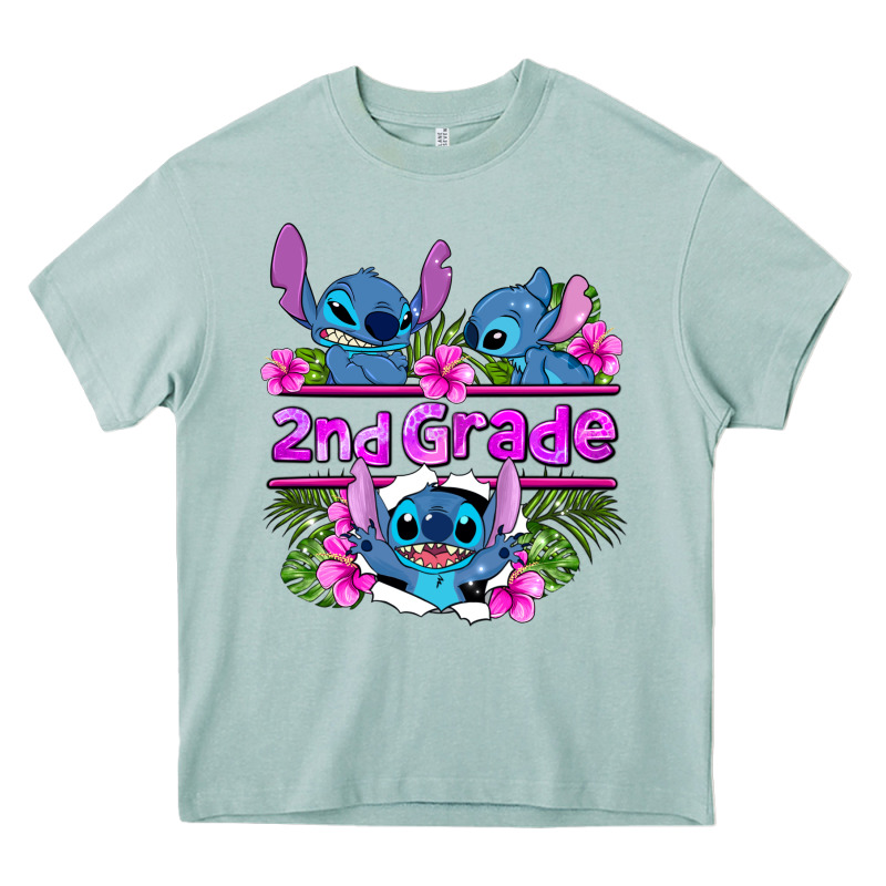 Preview Flower Stitch 2nd Grade Heavy Core Tee by AdoDesignShop | Teevron
