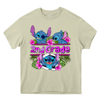Mossy preview flower stitch 2nd grade Heavy Core Tee - AdoDesignShop
