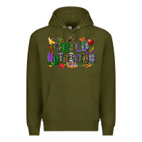 Army Green child nutrition mardi gras cowgirl Premium Hoodie - CowGirlArtShop