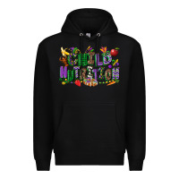 Black child nutrition mardi gras cowgirl Premium Hoodie - CowGirlArtShop