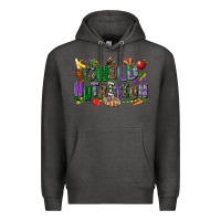 Charcoal Heather child nutrition mardi gras cowgirl Premium Hoodie - CowGirlArtShop