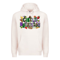 Pale Pink child nutrition mardi gras cowgirl Premium Hoodie - CowGirlArtShop