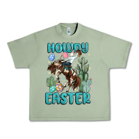 Oil Green howdy easter Urban Heavy Tee - MaliasSmallBusiness