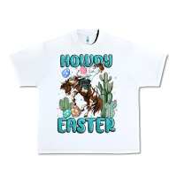 White howdy easter Urban Heavy Tee - MaliasSmallBusiness