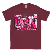 Burgundy breast cancer lpn licensed practical nurse Classic Tee - JahusDesignShop