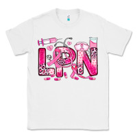 White breast cancer lpn licensed practical nurse Classic Tee - JahusDesignShop