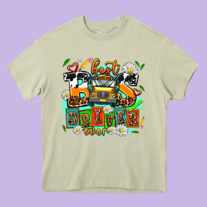 Best Bus Driver Ever Heavy Core Tee Designed By Adodesignshop