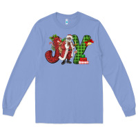 Colony Blue Joy Black Santa Long Sleeve Tee - MaliasSmallBusiness