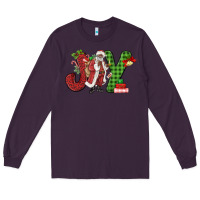 Plum Joy Black Santa Long Sleeve Tee - MaliasSmallBusiness
