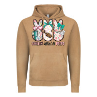 Vintage Camel easter chilling with my peeps bunny Vintage Hoodie - MaliasSmallBusiness