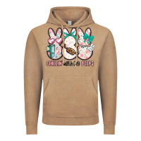 Vintage Coffee easter chilling with my peeps bunny Vintage Hoodie - MaliasSmallBusiness
